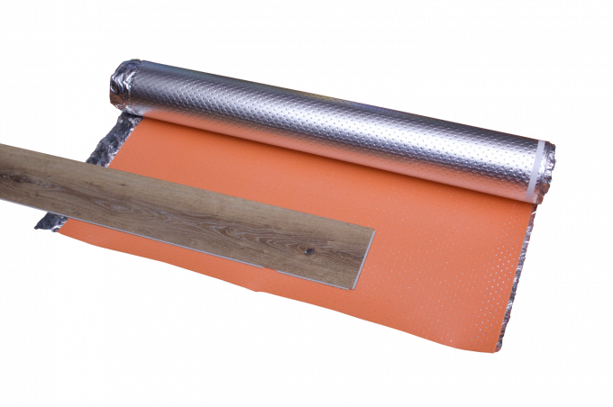 La película de plata que cubre IXPE hace espuma rollo, 60kg/M3 Underlayment fonoabsorbente 2m m 1