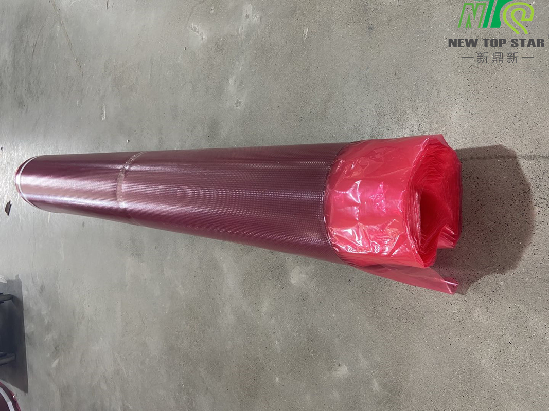Shield Padding Laminate Foam Underlay , Red Rubber Carpet Underlay For Floating Flooring